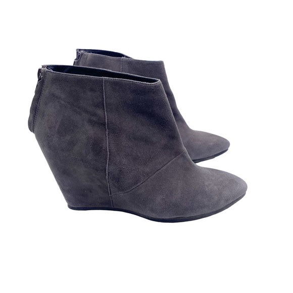Aldo gray suede wedge booties size 9 - Picture 8 of 10